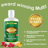 Life's Fortune Whole Food Multivitamin Liquid, Natural Energy Source, Full of Vitamins, Amino Acids, Enzymes, Greens, Fruits, Veggies, 32 Fluid Ounces