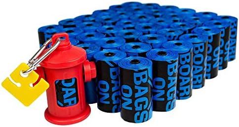 Dog Poop Bags - Strong, Leak Proof Dog Waste Bags - 9 x 14 Inches, 600 Blue Bags (3203940071)