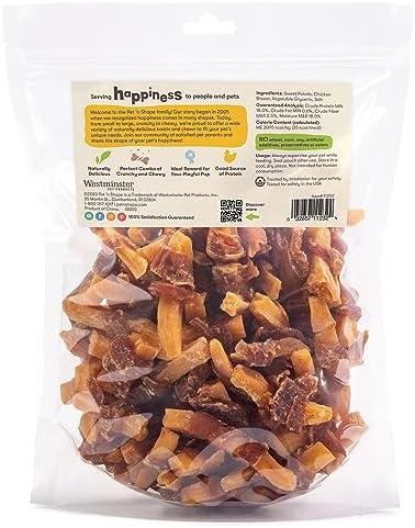 Pet 'n Shape Sweet Potato Chews – Natural Chicken Wrapped Sweet Potato Dog Treats - 42 Ounce
