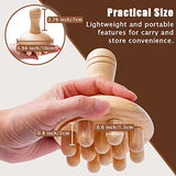 zhijiazhi Wooden Mushroom Shape Massager | Manual Wood Therapy Massage Tool, Anti Cellulite, Maderoterapia, Lymphatic Drainage, Relief Muscle Tension, for Full Body Use