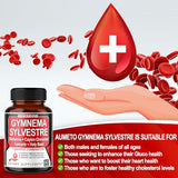AUMETO Ultra Gymnema Sylvestre Supplements - Enhanced with Berberine Ceylon Cinnamon Holy Basil for Optimal Immunity, Pancreatic & Circulatory Function