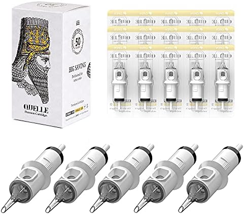 HAWINK Tattoo Cartridges Needles 50Pcs Mixed #12 Standard Round Shader 3RS 5RS 7RS 9RS 11RS EN05S-50KIT-S