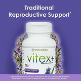 VH Nutrition VITEX+ | Vitex Chasteberry Supplement for Women | Hormonal Balance* and Fertility Support* | 650mg Per Serving of Vitex Berry Extract Powder | 60 Capsules