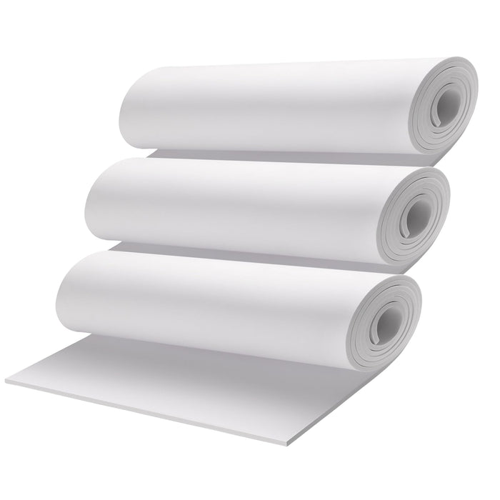 3-Pack 4mm Thick White Eva Foam Sheets roll, 13.9" x 59" Premium eva Craft Foam for Halloween Cosplay Costume by MEARCOOH