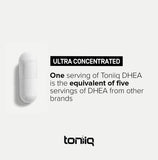 Toniiq Ultra High-Strength DHEA 25mg – Highly Purified Micronized DHEA Supplement – 180 Capsules