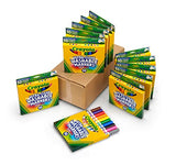 Crayola Ultra Clean Washable Markers (12 Boxes), Bulk Markers for Kids, 10 Broad Line Markers, Back to School Supplies for Kids