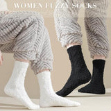 TEHOOK Fuzzy Socks for Womens Men Soft Cozy Fluffy Slipper Socks Winter Warm Plush Sleeping Socks Christmas Stocking Stuffers Gifts for Women