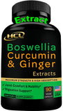 Boswellia Curcumin Ginger Extracts Supplement – Strong 95% Curcuminoids Natural Joint Support Pills – Extra Strength Boswelia with Turmeric Curcumin & Organic Ginger Supplement