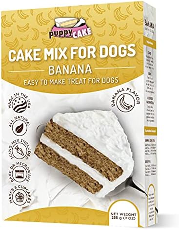 Puppy Cake Banana Cake Mix and Frosting for Dogs-9 oz