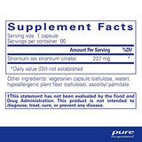 Pure Encapsulations Strontium (Citrate) | Hypoallergenic Dietary Supplement to Support Healthy Bones* | 90 Capsules