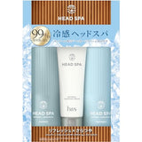 H&S (3-Piece Set) Deep Experience Head Spa by h&S Refreshing x Smooth Shampoo + Treatment + Refresh Massage Cream Summer Limited Set 15.2 oz (435 g) + 15.2 oz (435 g) + 435 g + 4.2 oz (120 g)