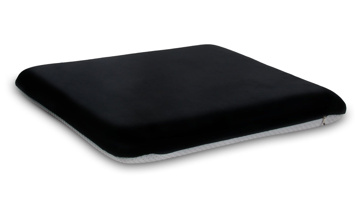 Sigmat Recliner Cushion for Elderly with Memory Foam 20x20x3 Inches Large Square Seat Cushion for Recliner Chair, Floor Pillow, Truck Seat Cushion Black-Grey