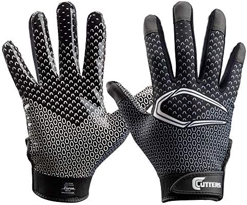 CUTTERS Game Day Receiver Glvs Youth S/M, Black Fade