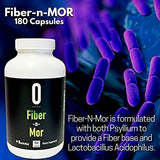 Fiber n Mor Digestive Supplement with Psyllium by Omnitrition 180 Capsules