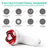 VOYOR Electric Cellulite Massager, Body Sculpting Machine for Arms, Belly, Legs, Waist, Buttocks, 3 Strengths for Body Cleaning and Deep Tissue Cellulite Massage, IPX7 Waterproof & Cordless VRMM1-NEW
