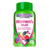 L’il Critters CoComelon Kids Gummy Multivitamin, 190 Count & Vitafusion Women's Multivitamin Gummies, Berry Flavored, 150 Count