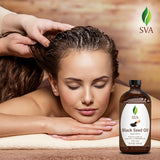 SVA Black Seed Oil 16oz Premium Carrier Nigella Sativa Kalonji Oil for Hair Care, Hair Oiling, Scalp Massage, Skin Care