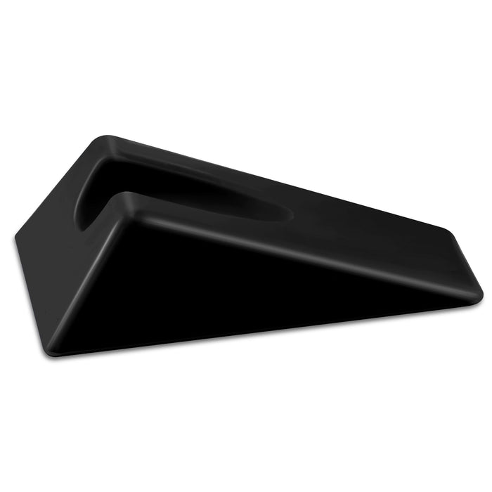 Suzile Mobilization Wedge 7.9 x 4.1 x 2 Inch Triangle Therapy Non Slip Silicone Wedge Pillow Sturdy Support for Relieve Spinal Pain Rehabilitation Tool(Black)