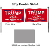 Jayus Women Donald Trump For President 2024 Flag 3x5 Outdoor Made in USA - 3Ply 200D Double Sided Take America Back (TAB) Trump 2024 Flags Banner with 2 Brass Grommets