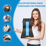 NNUIBY Back Stretcher for Low Back Pain Relief, Multi-Level Back Cracker with Magnet, Upper & Lower Back Pain Relief Device for Herniated Disc, Sciatica, Scoliosis