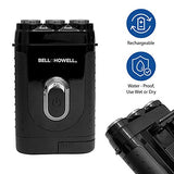 Bell+Howell Tacshaver 3D Rechargeable Rotary Shaver for Men with Pop-up Trimmer for Sideburns, Moustache and Beard, Waterproof, Portable, and Cordless Electric Razor As Seen On TV (Deluxe)