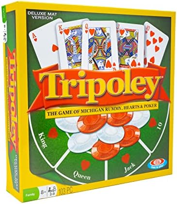 Tripoley Deluxe Board Game, Family Favorite Game, Combination of Michi