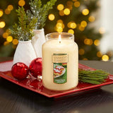 Yankee Candle Company Yankee Christmas Cookie Scented, 22oz Single Wick Candle, Over 110 Hours of Burn Time, Perfect for Holiday Gifting and Celebration, Classic Large Jar, White