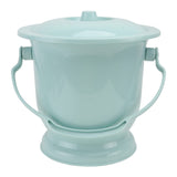 DOITOOL Chamber Pot with Lid Handle Urine Pots Urine Bucket Potty Urinal Bottle for Home Blue