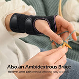 FREETOO Wrist Brace for Carpal Tunnel Relief Night Support , Maximum Support Hand Brace with 3 Stays for Women Men , Adjustable Wrist Support Splint for Right Left Hands for Tendonitis, Arthritis ,