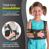 BraceAbility Pediatric Shoulder Immobilizer | Child Size Arm Sling Stabilizer for Broken Collarbone & Shoulder Injuries - Fits Toddlers, Kids, Youth & Teens (20" - 30" Chest Circumference)