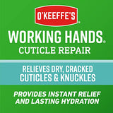 O'Keeffe's Working Hands Cuticle Repair, Relieves Dry, Cracked Cuticles & Knuckles, 11g Jar (Pack of 2)