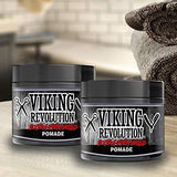 Viking Revolution Extreme Hold Pomade for Men – Style & Finish Your Hair (2 Pack)