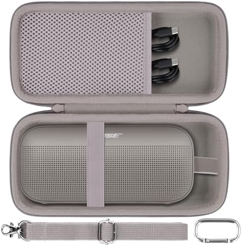 co2CREA Hard Travel Case Replacement for Bose New SoundLink Flex 2nd Gen/Bose SoundLink Flex Bluetooth Portable Speaker (Sandstone Case)