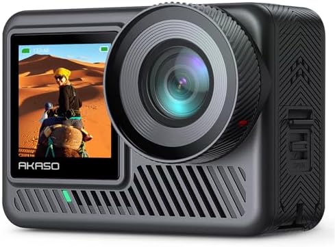 AKASO Brave 8 Lite Waterproof Action Camera with 4K60 Ultra HD Video, 20MP Photos, HDR, Touch Screen, SuperSmooth Stabilization, 8X Slow Motion, Zoom, Super Wide Angle, Remote Control and Accessories