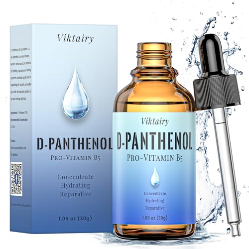 D-Panthenol Liquid (1oz, 30g), Concentrate Pro-vitamin B5 Raw Active Ingredient for Skin Hydration, Cosmetic Grade Dexpanthenol for DIY Face, Hair, Nails and Skincare Serum, Moisture Cream
