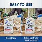 Roundup Weed & Grass Killer₄ with Comfort Wand, Use in and Around Flower Beds, Trees, and Driveways, 1 gal.