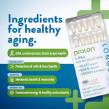 ProLon L-Pill Healthy Aging Daily Supplement, Anti Aging Support with Algal Oil Omega 3, DHA, & Green Tea Extract, 100% Vegan Supplement for Wellness, Energy, & Immune Support, 60 Capsules