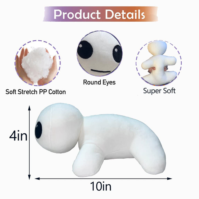 tbh Autism Creature Plush White Yipee Creature Plush Toy, TBH Creature Stuffed Animal Yipeeee Plushie Doll for Boys Girls Kids Birthday Gift