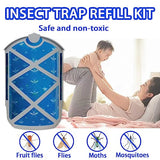 18 Pcs Flying Insect Trap Refill Cartridge Compatible with zevo M364