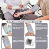 Alcarefam Extra Large Blood Pressure Cuff, 9”-21” (22-54CM) XL Cuff Compatible with Omron BP Monitor, Replacement X-Large Cuff for Adult Big ARM, 6 Connectors