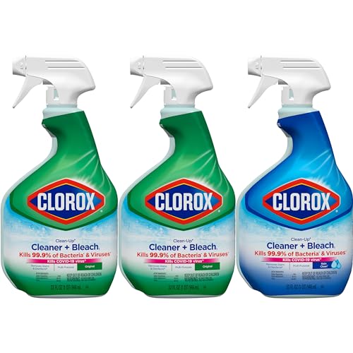 Clorox Clean-Up Cleaner + Bleach1 Value Pack, Household Essentials, 32 Fl Oz Each, Pack of 3