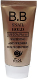 EK Whitening Anti-Wrinkle Snail Gold BB Cream SPF50+ PA+++ 50ml K-Beauty from Korea