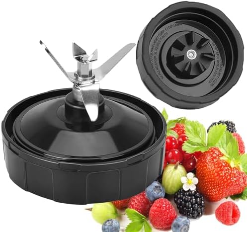 Ninja Blender Replacement Blade, Blender Replacement Parts 7 Fins Extractor Blade Assembly Compatible with BL480-30 BL640-30 BL642-30 BN401 BN751 BN801 NN100-30 NN102 BL2012