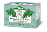 Tadin Spearmint Herbal Tea, Caffeine Free, 24 Tea Bags Per Box, Pack of 6 Boxes Total