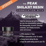 Ajoblanco 600mg Shilajit Pure Himalayan Organic Shilajit Resin - Himalayan Shilajit Resin with Organic Ayurvedic Blend in High Potency for Energy, Strength & Immunity, Pack of 3