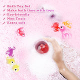 24PCS Bath Bombs For Kids with Floating Cute Toys Inside - Dinosaur, Ring, and Goldfish, Surprise Bubble Bath Fizzy Ball with Natural Organic Essential Oil, Spa Gift Set for Party, Christmas, Birthday