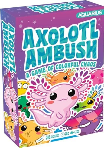 AQUARIUS Axolotl Ambush Card Game - Great Family Fun - Ages 6+ - Officially Licensed for Fun - Axolotl Card Game - Merchandise & Collectibles