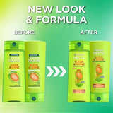 Garnier Fructis Sleek & Shine Shampoo (22 Fl Oz) + Conditioner (21 Fl Oz) Set for Frizzy, Dry Hair, Plant Keratin + Argan Oil (2 Items), 1 Kit (Packaging May Vary)