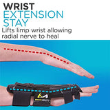 BraceAbility Radial Nerve Palsy Splint - Dynamic Wrist Drop Splint for Limp Finger Wrist Extension, Saturday Night, Honeymoon, Crutch Palsy, Stroke Recovery Brace - Fits Right or Left Hand (One Size)