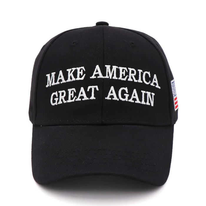 Trump 2024 MAGA Hat Embroidered Make America Great Again Donald Trump Slogan USA Flag Cap Trump Merchandise for Woman Men